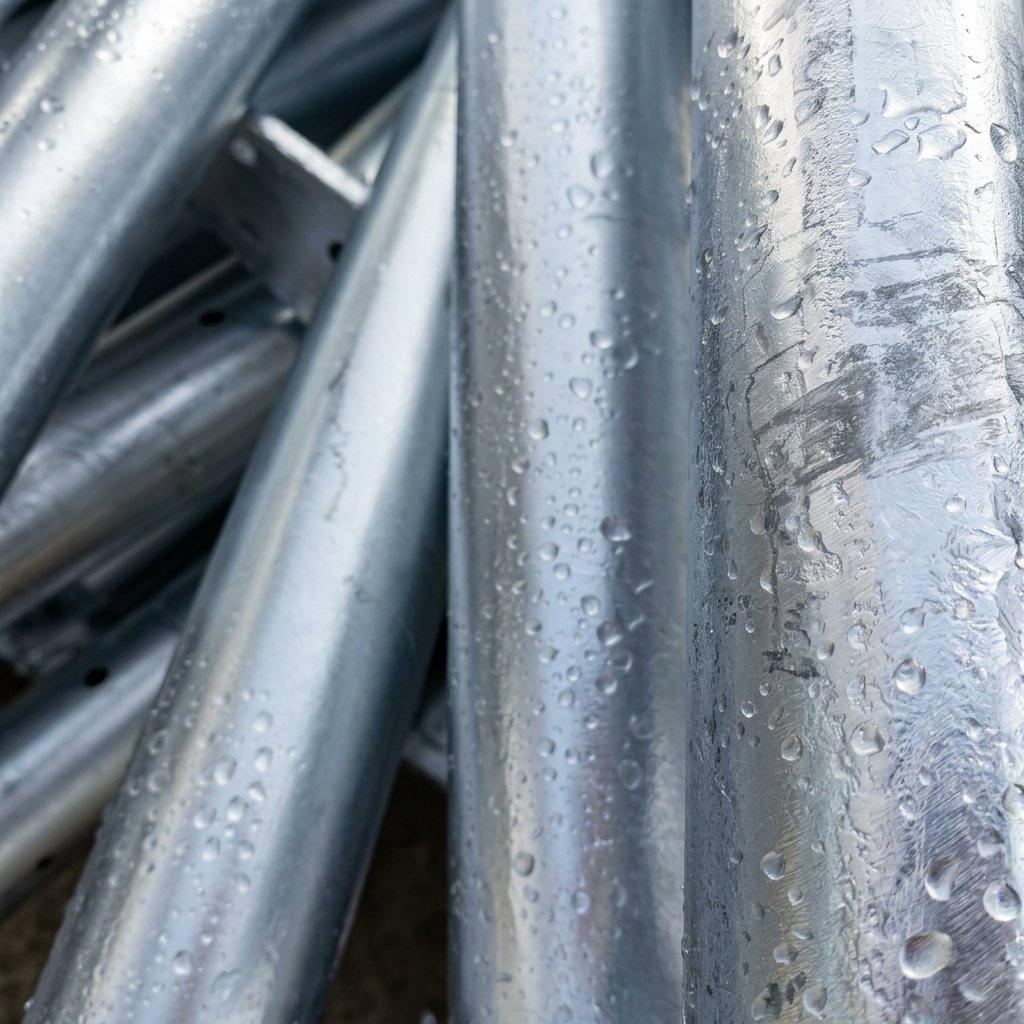 Hot-dip galvanized steel tube