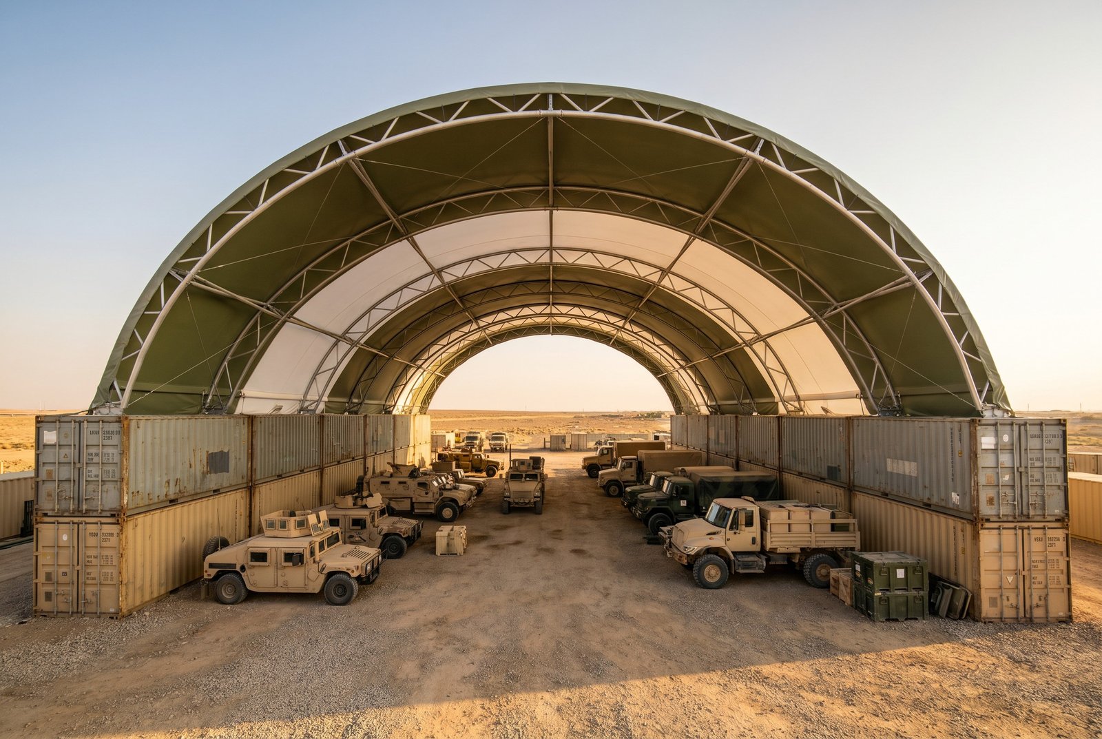 Military container shelter