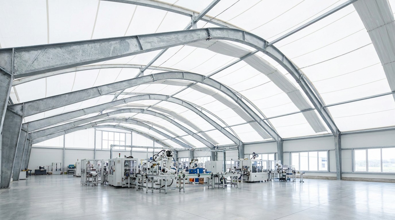 Industrial manufacturing workshop interior